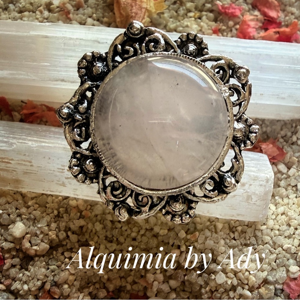 Silver Ornate Ring with Clear Stone+PINKY RING